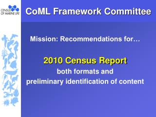 CoML Framework Committee