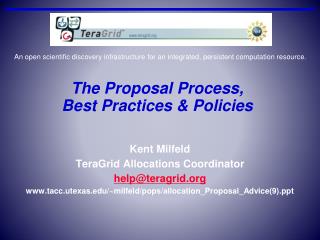 The Proposal Process, Best Practices &amp; Policies