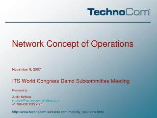 Network Concept of Operations