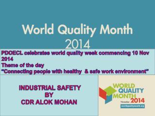 INDUSTRIAL SAFETY BY CDR ALOK MOHAN