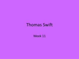 Thomas Swift