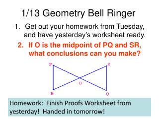 1/13 Geometry Bell Ringer