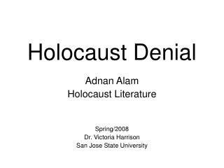 Holocaust Denial