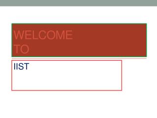 Welcome to