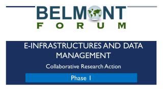 E-Infrastructures and Data Management Collaborative Research Action