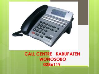 CALL CENTRE KABUPATEN WONOSOBO 0286119