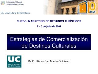 Estrategias de Comercialización de Destinos Culturales