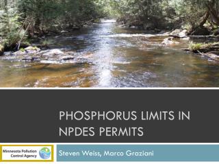 Phosphorus limits in NPDES permits