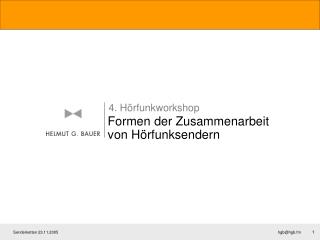 Formen der Zusammenarbeit von Hörfunksendern