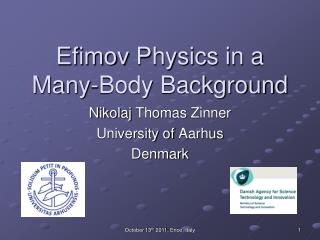 Efimov Physics in a Many-Body Background