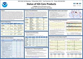 2013 AGU Fall Meeting – 9 December 2013 – San Francisco, CA – Poster #G13B-0933