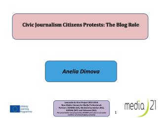 Ci vic Journalism Citizens Protests: The Blog Role