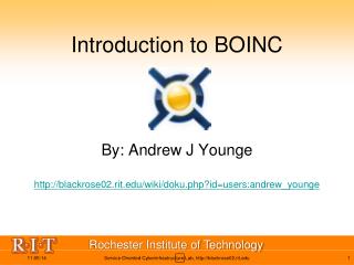 Introduction to BOINC