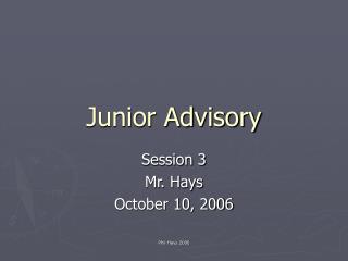 Junior Advisory