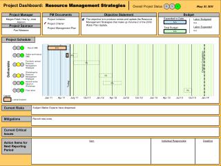 Project Dashboard: Resource Management Strategies