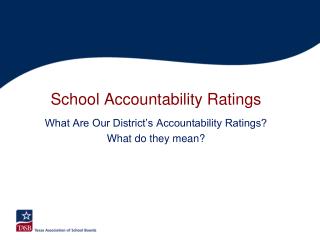 School Accountability Ratings