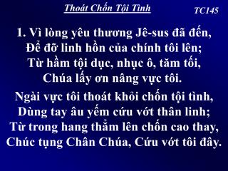 Thoát Chốn Tội Tình