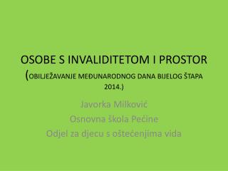 OSOBE S INVALIDITETOM I PROSTOR ( OBILJEŽAVANJE MEĐUNARODNOG DANA BIJELOG ŠTAPA 2014.)