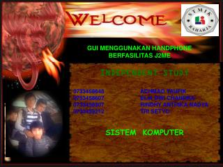 GUI MENGGUNAKAN HANDPHONE BERFASILITAS J2ME