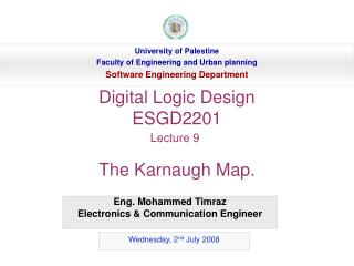 Eng. Mohammed Timraz Electronics &amp; Communication Engineer