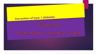 Prevention of type 1 diabetes