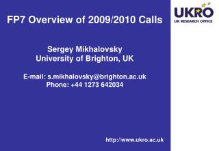 Framework Programme 7 (FP7)