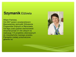 Szymanik Elżbieta