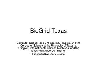 BioGrid Texas