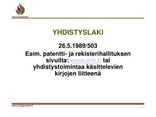 YHDISTYSLAKI