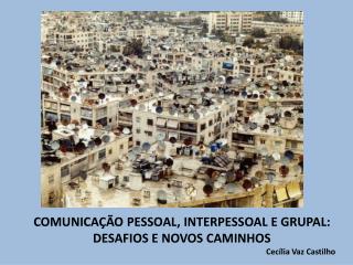 COMUNICAÇÃO PESSOAL, INTERPESSOAL E GRUPAL: DESAFIOS E NOVOS CAMINHOS Cecília Vaz Castilho