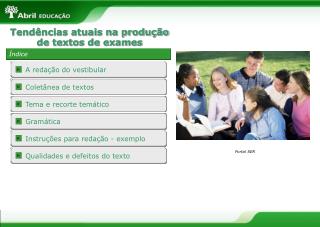 Tendências atuais na produção de textos de exames