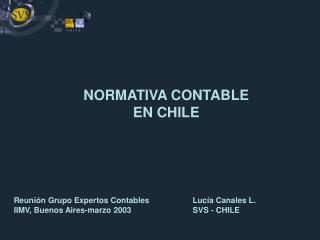 NORMATIVA CONTABLE EN CHILE