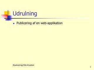 Udrulning