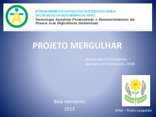 PROJETO MERGULHAR