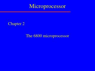 Microprocessor
