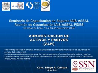 ADMINISTRACION DE ACTIVOS Y PASIVOS (ALM)