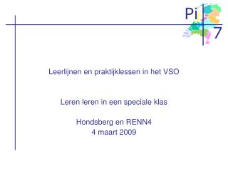 Leerlijnen en praktijklessen in het VSO