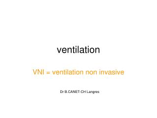 ventilation