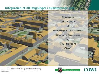 Integration af 3D-bygninger i eksisterende kort