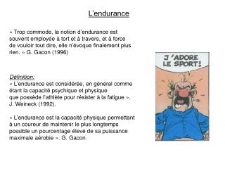 L’endurance
