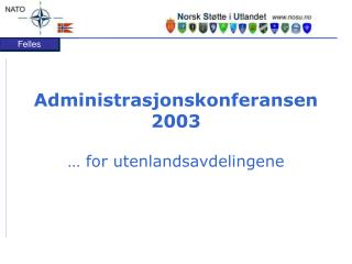 Administrasjonskonferansen 2003