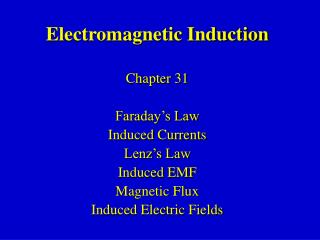 Electromagnetic Induction