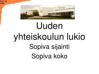 Uuden yhteiskoulun lukio