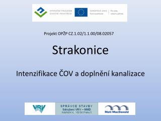 Strakonice Intenzifikace ČOV a doplnění kanalizace