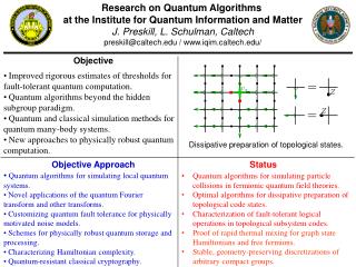 Research on Quantum Algorithms at the Institute for Quantum Information and Matter