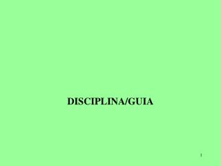 DISCIPLINA/GUIA