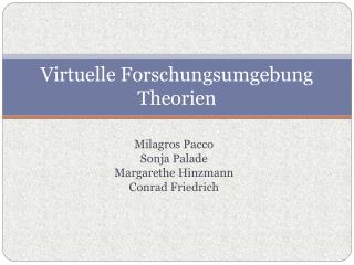 Virtuelle Forschungsumgebung Theorien