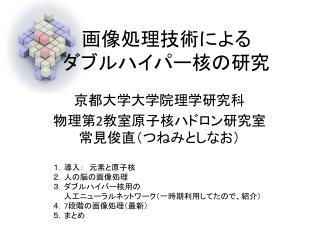 画像処理技術による ダブルハイパー核の研究