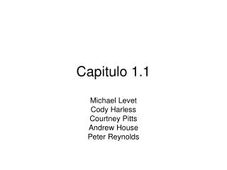 Capitulo 1.1