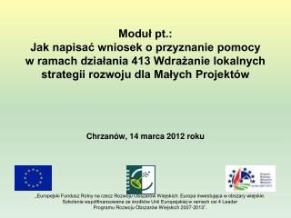 Chrzanów, 14 marca 2012 roku